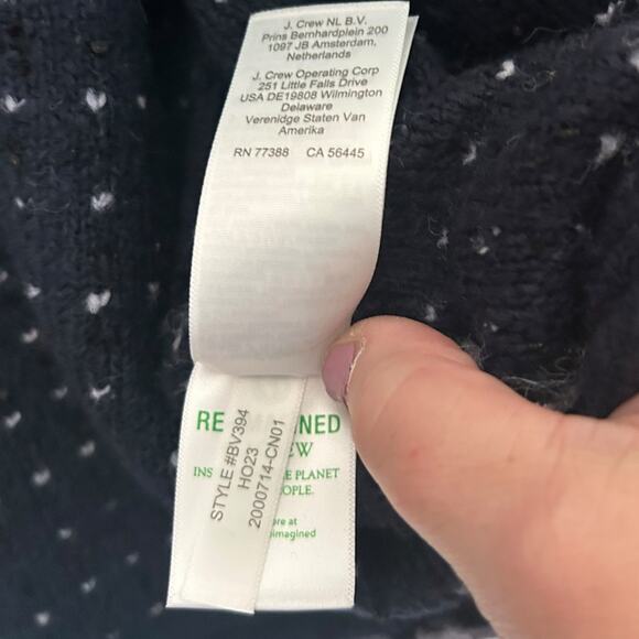 J. Crew Cropped Marled Yarn Lady Jacket Woman's L Gold Button Flap Pockets NEW - Picture 8 of 9